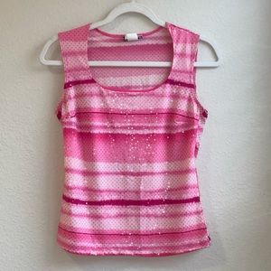 4/$20🛍 Retro Pink Sequin Top